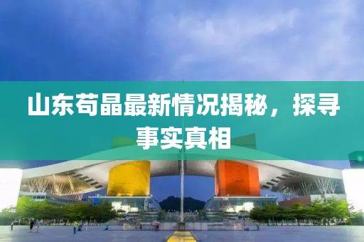 山东苟晶最新情况揭秘，探寻事实真相