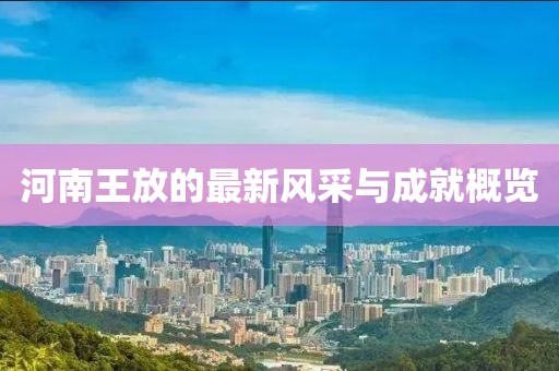 河南王放的最新风采与成就概览