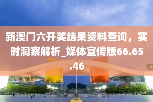 新澳门六开奖结果资料查询，实时洞察解析_媒体宣传版66.65.46