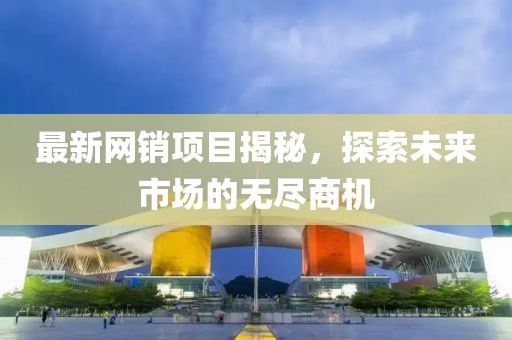 最新网销项目揭秘，探索未来市场的无尽商机