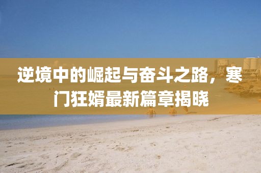 逆境中的崛起与奋斗之路，寒门狂婿最新篇章揭晓