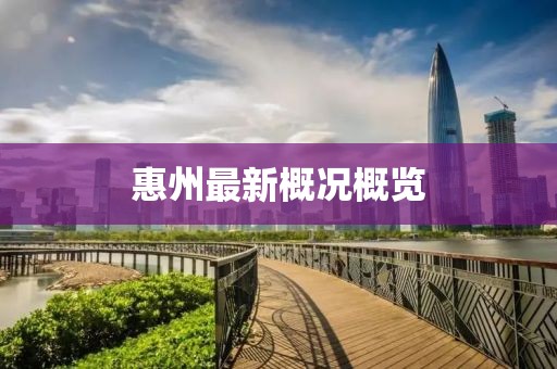 惠州最新概况概览