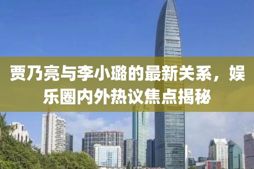 贾乃亮与李小璐的最新关系，娱乐圈内外热议焦点揭秘