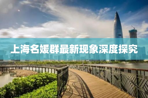 上海名媛群最新现象深度探究