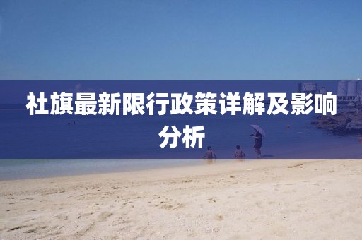社旗最新限行政策详解及影响分析