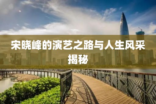 宋晓峰的演艺之路与人生风采揭秘