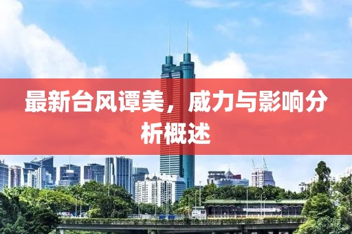 最新台风谭美，威力与影响分析概述