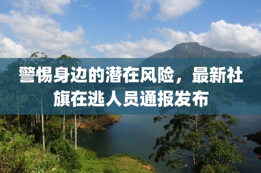 警惕身边的潜在风险，最新社旗在逃人员通报发布
