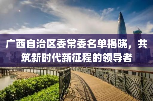 广西自治区委常委名单揭晓，共筑新时代新征程的领导者