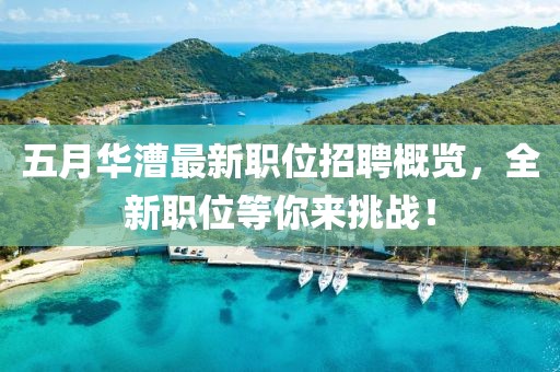 五月华漕最新职位招聘概览，全新职位等你来挑战！