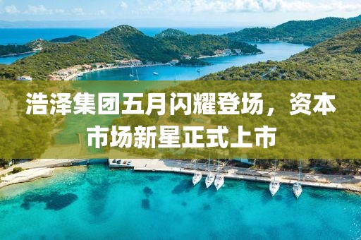 浩泽集团五月闪耀登场，资本市场新星正式上市