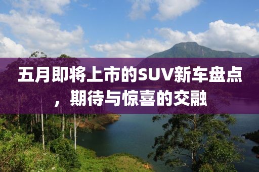 五月即将上市的SUV新车盘点，期待与惊喜的交融