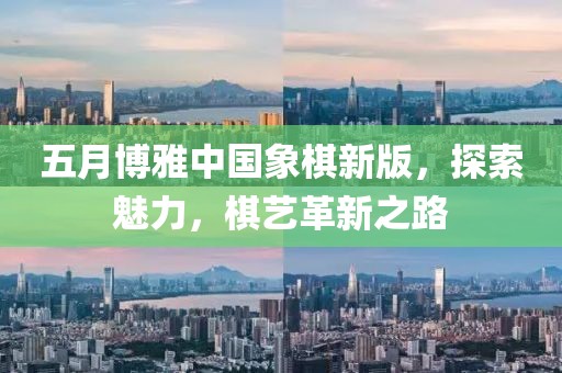 五月博雅中国象棋新版，探索魅力，棋艺革新之路