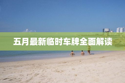 五月最新临时车牌全面解读