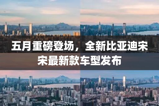五月重磅登场，全新比亚迪宋宋最新款车型发布