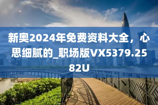 新奥2024年免费资料大全，心思细腻的_职场版VX5379.2582U