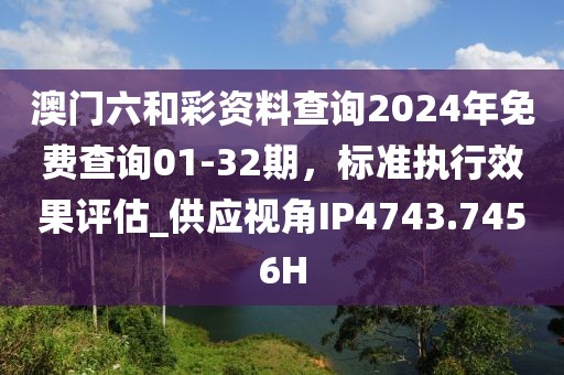 澳门六和彩资料查询2024年免费查询01-32期，标准执行效果评估_供应视角IP4743.7456H