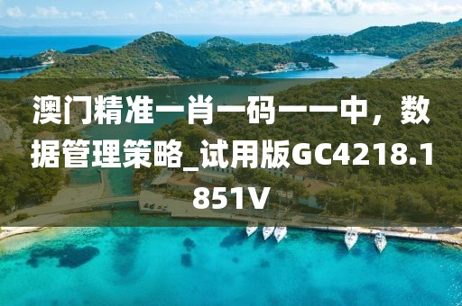 澳门精准一肖一码一一中，数据管理策略_试用版GC4218.1851V