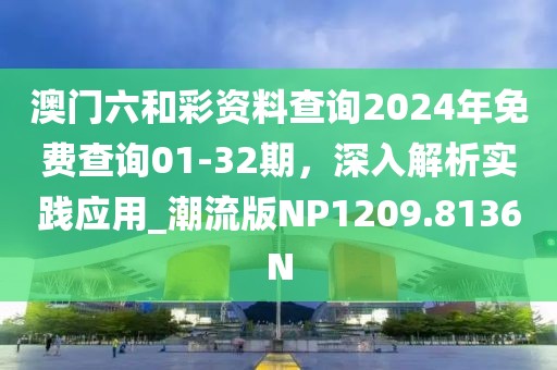 澳门六和彩资料查询2024年免费查询01-32期，深入解析实践应用_潮流版NP1209.8136N
