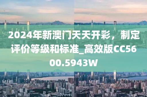 2024年新澳门天天开彩，制定评价等级和标准_高效版CC5600.5943W