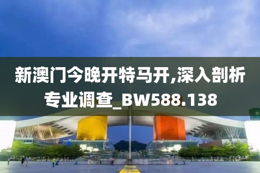 新澳门今晚开特马开,深入剖析专业调查_BW588.138