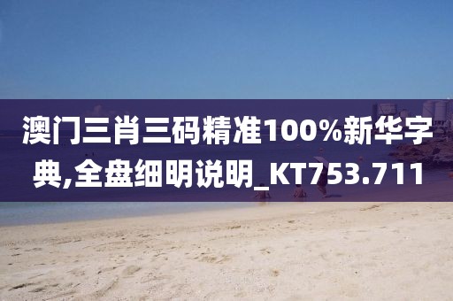 澳门三肖三码精准100%新华字典,全盘细明说明_KT753.711