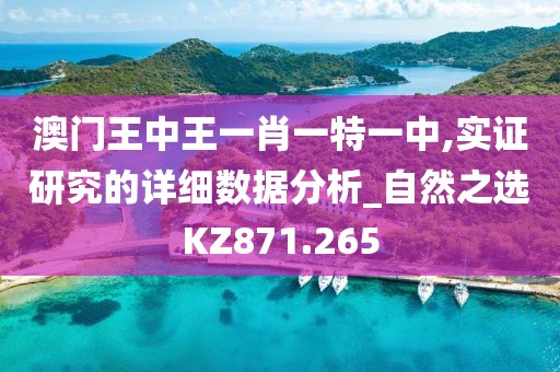 澳门王中王一肖一特一中,实证研究的详细数据分析_自然之选KZ871.265