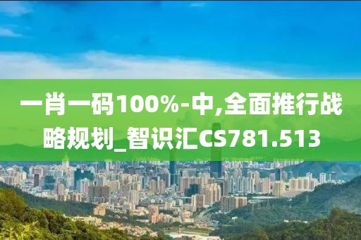 一肖一码100%-中,全面推行战略规划_智识汇CS781.513