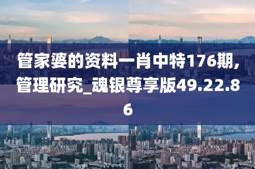 管家婆的资料一肖中特176期,管理研究_魂银尊享版49.22.86