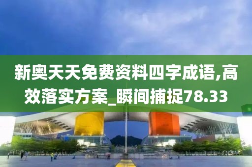 新奥天天免费资料四字成语,高效落实方案_瞬间捕捉78.33