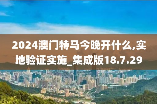 2024澳门特马今晚开什么,实地验证实施_集成版18.7.29