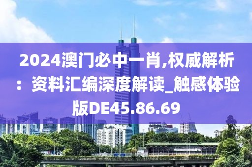 2024澳门必中一肖,权威解析：资料汇编深度解读_触感体验版DE45.86.69