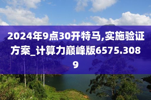 2024年9点30开特马,实施验证方案_计算力巅峰版6575.3089
