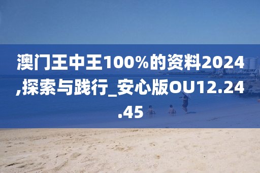澳门王中王100%的资料2024,探索与践行_安心版OU12.24.45