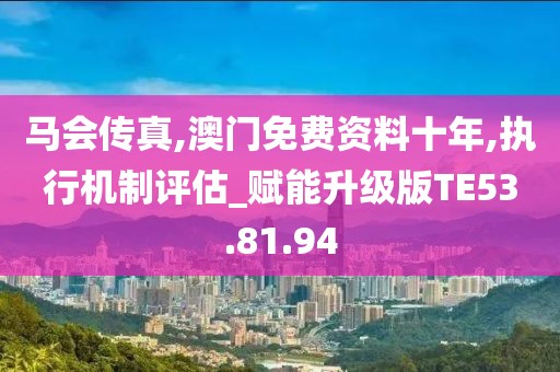 马会传真,澳门免费资料十年,执行机制评估_赋能升级版TE53.81.94
