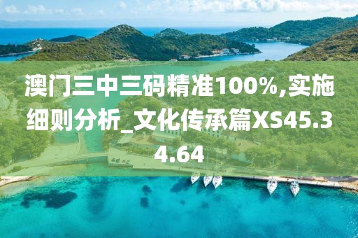 澳门三中三码精准100%,实施细则分析_文化传承篇XS45.34.64