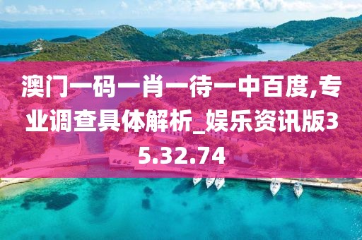 澳门一码一肖一待一中百度,专业调查具体解析_娱乐资讯版35.32.74